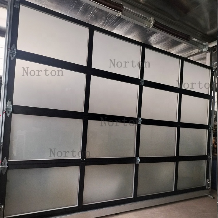 Glazen deur met volledig zicht